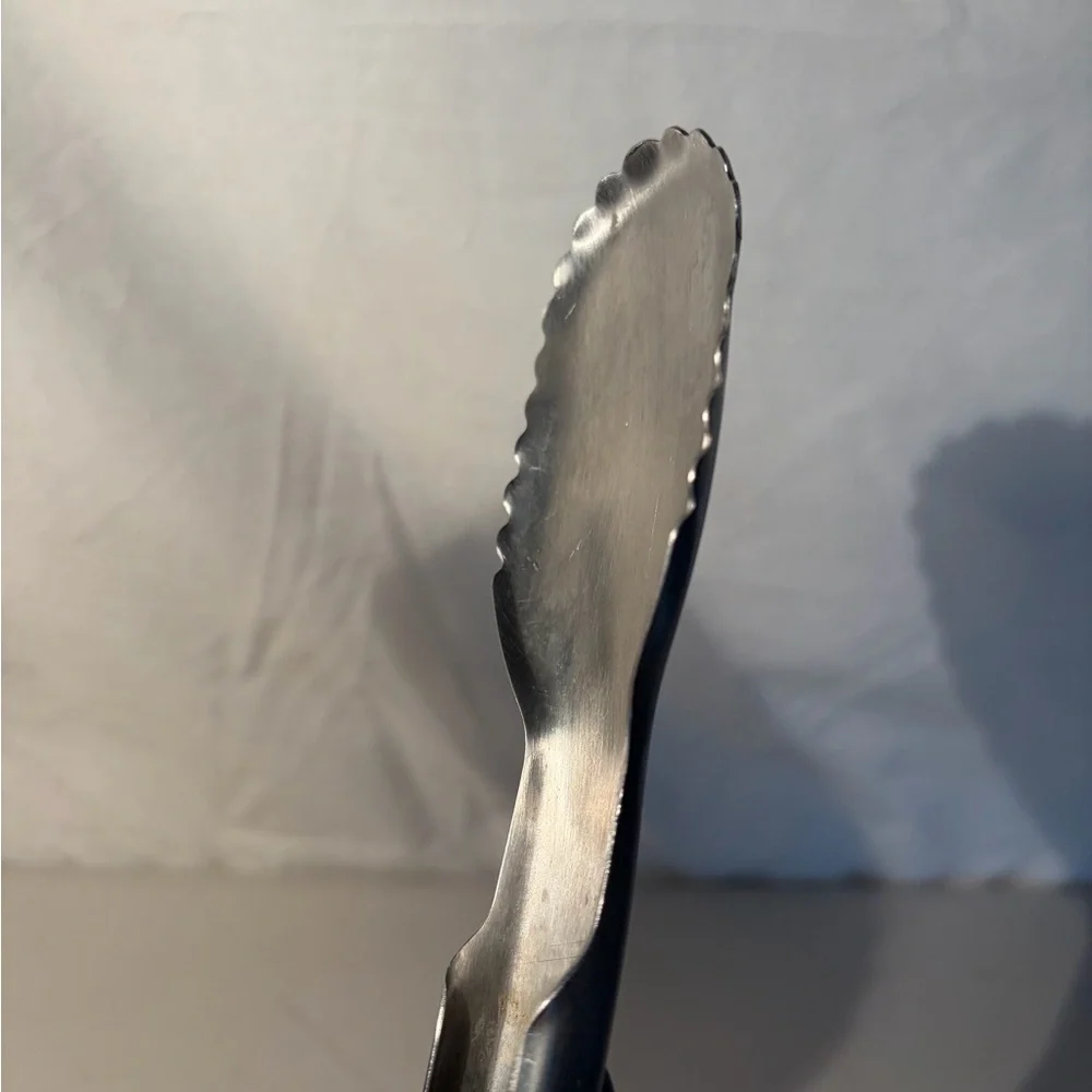 Farbetware Stainless Steel Kitchen Tongs with Black Grip great condition